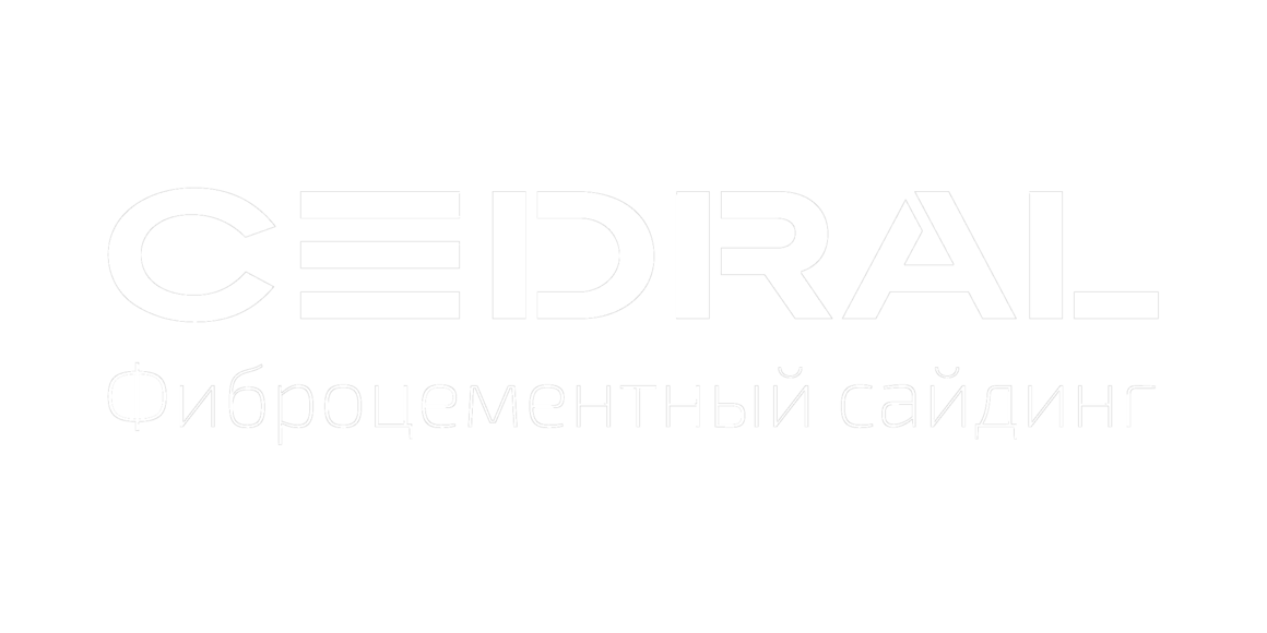 White CEDRAL logo